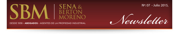 Sena & Berton Moreno | 75º Aniversario - Desde 1938 - Abogados - Agentes de la Propiedad Industrial | Newsletters Nº:06 Septiembre, 2014